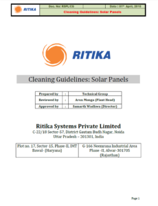 RSPL Cleaning Guidelines