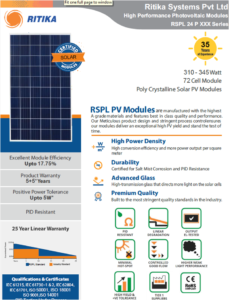 RSPL 24 P 72 Cells Series