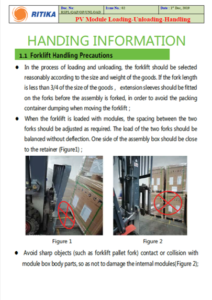 MODULE HANDLING INSTRUCTIONS